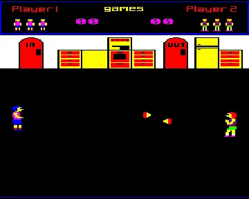 Custard Pie Fight (1984)(Comsoft)[CUSTARD] screen shot game playing